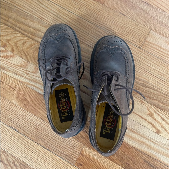 Vintage Oxford Leather Loafers | Tattoo by Robert Wayne | Women’s Sz 9 - Picture 3 of 9